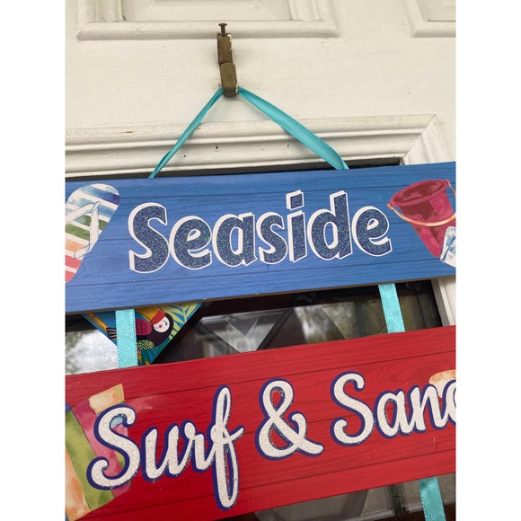 Surf and Sand Sign Seaside Sign Beach Party Sign Coastal Sign Nautical Sign - Picture 4 of 5